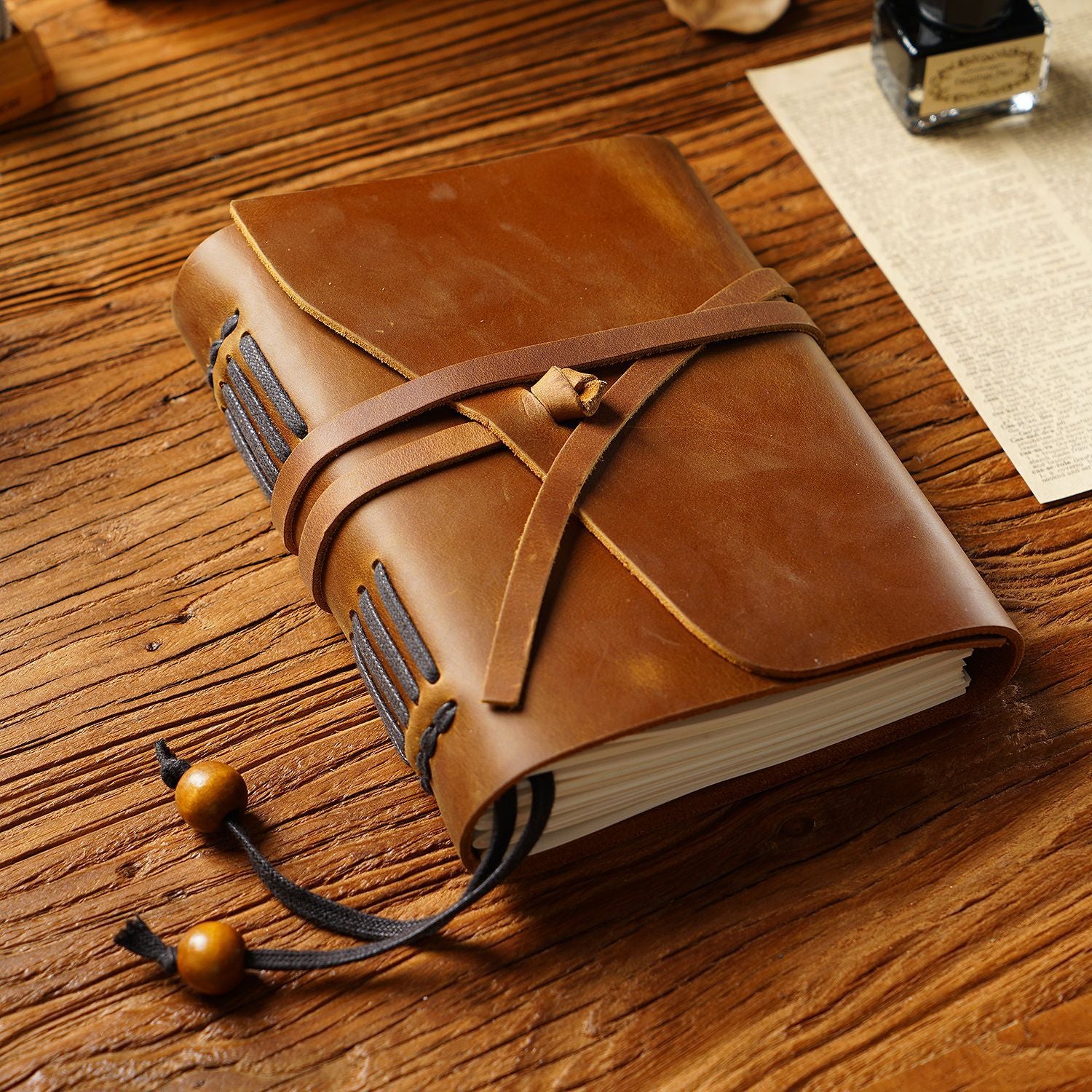 J-4- Vintage leather journal