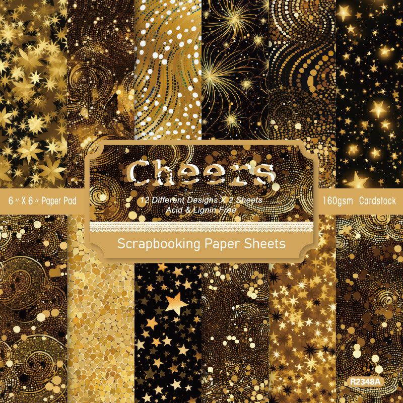 P-308-  Cheers background paper R2348A -24Pcs each pack