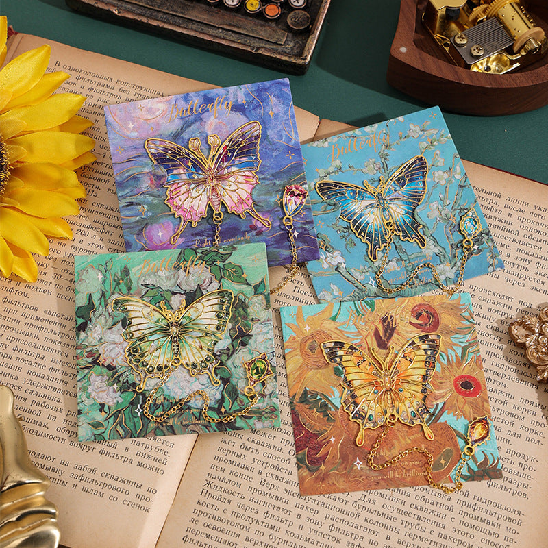 A-3- Butterfly in Flower Series Bookmark