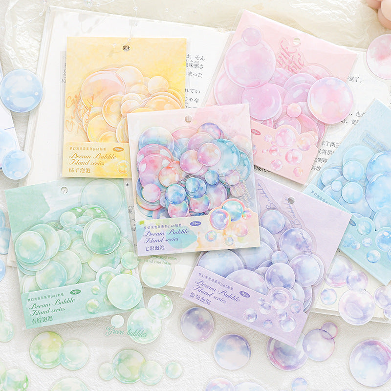 S-363- Dream Bubble Island Series Stickers -30Pcs each pack