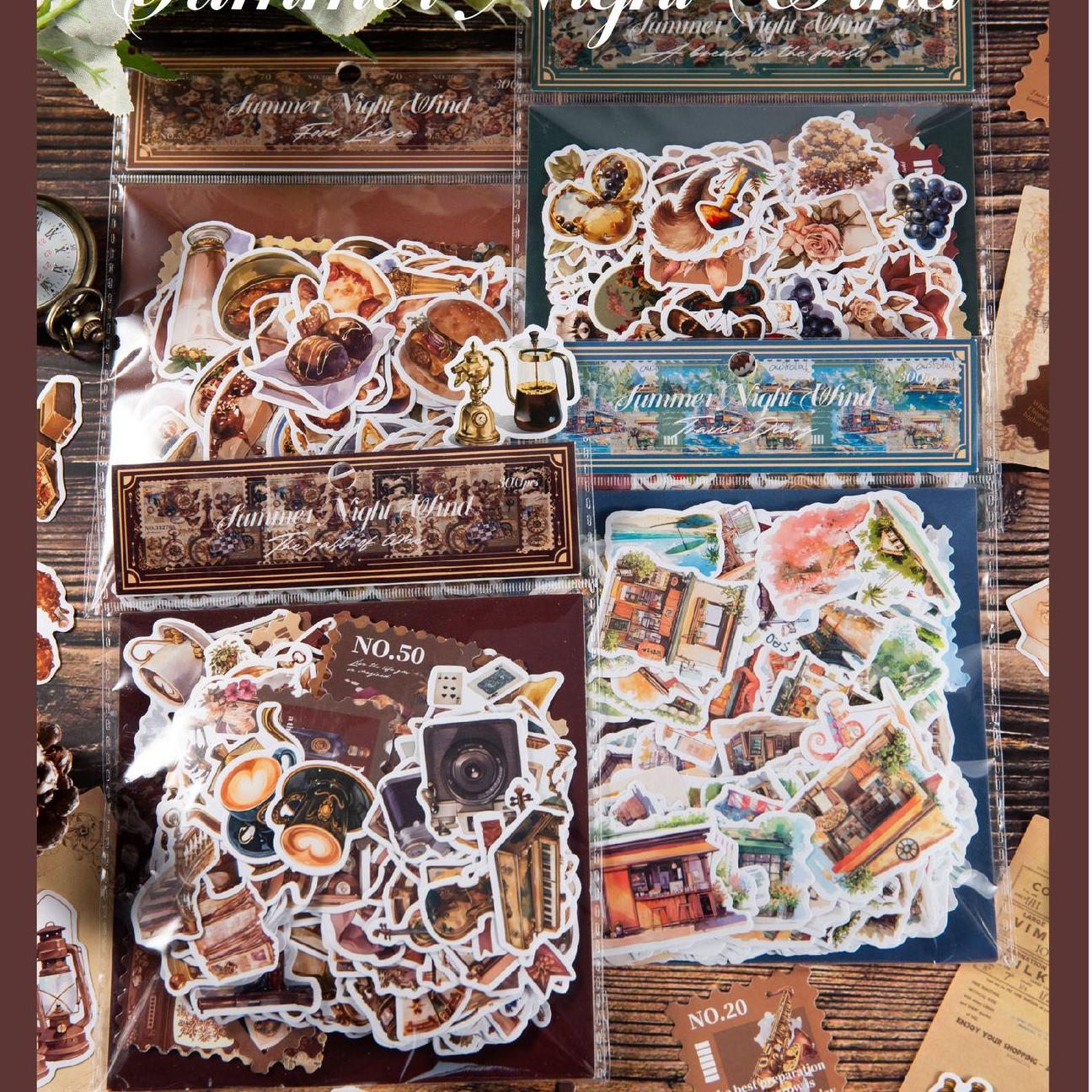 S-433- Mori Summer Evening Breeze Series Sticker -300Pcs each pack