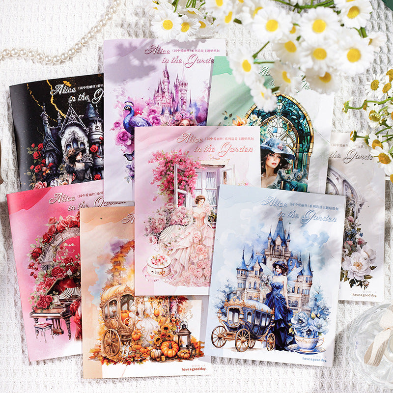 S-358- Alice in the Garden Series Stickers -30Pcs each pack