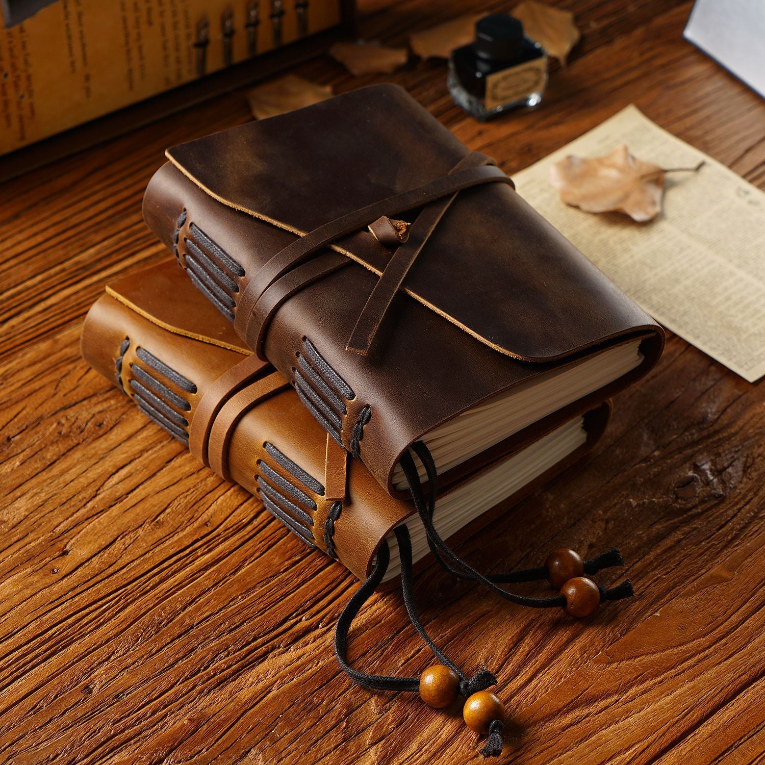 J-4- Vintage leather journal