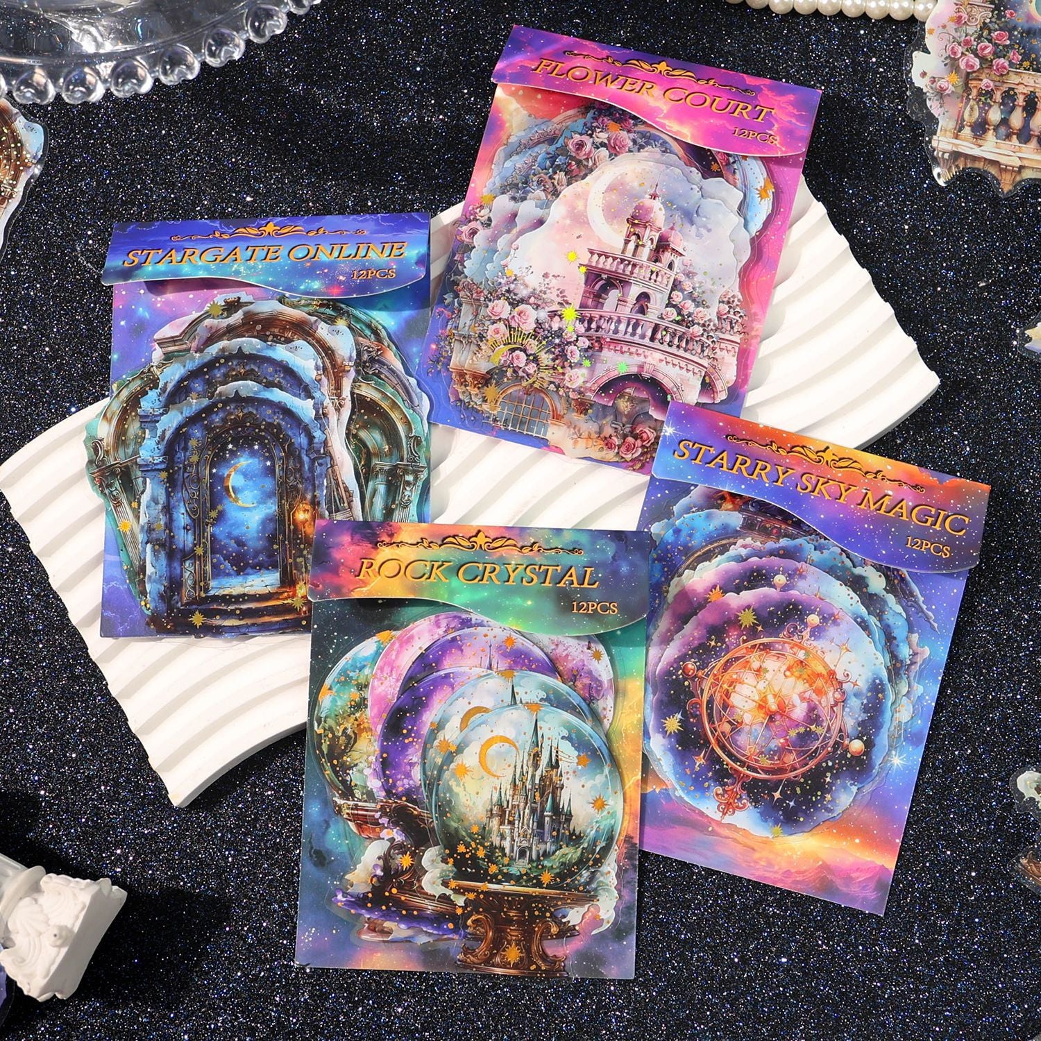 S-122- Starry Fantasy Series Sticker-12Pcs each pack