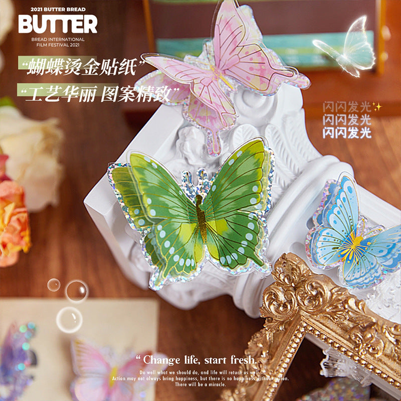 S-28- Fantasy Butterfly Series Sticker-7Pcs each pack