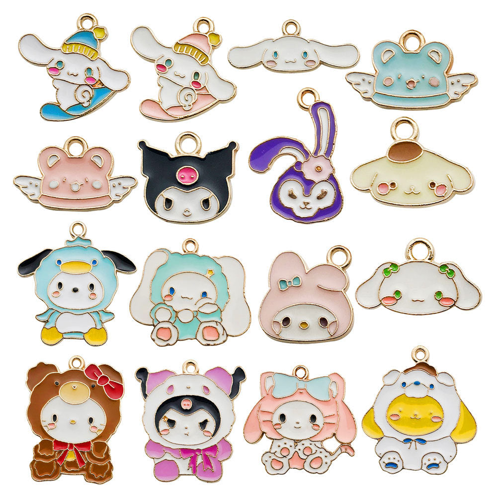 C-8- Sanrio mixed charms 16 pcs