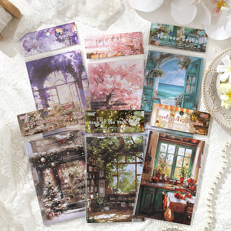 P-277- Morning Impression Series Paper -30Pcs each pack