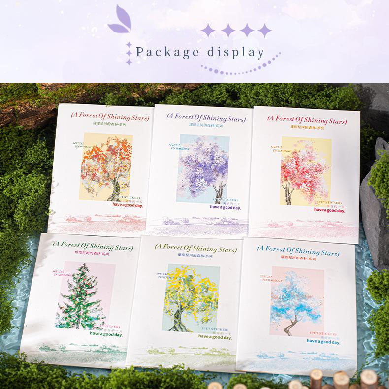 S-4- Forest of Bright Stars Series Sticker-10Pcs each pack