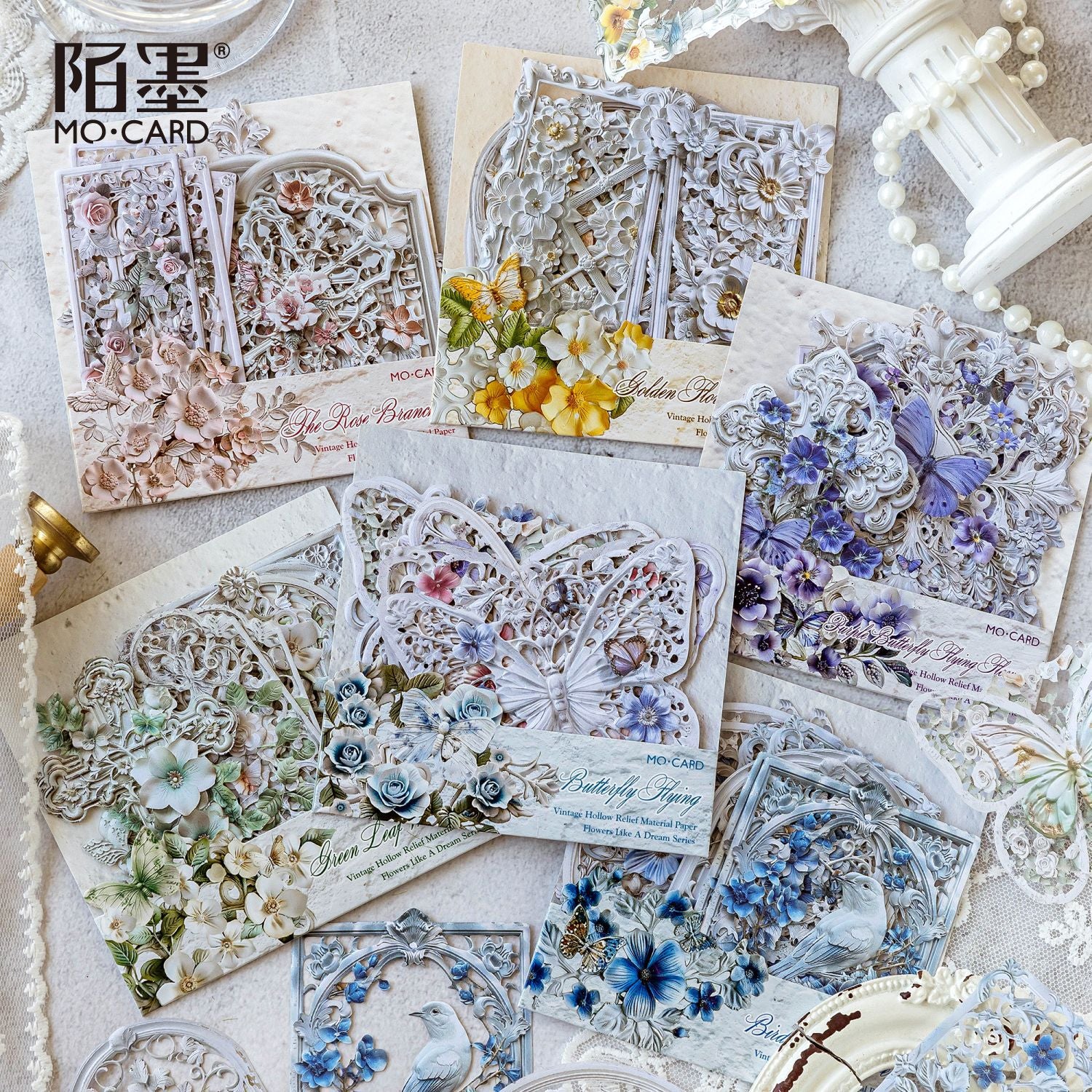 P-40- Flowers like a dream Series Paper -10Pcs each pack