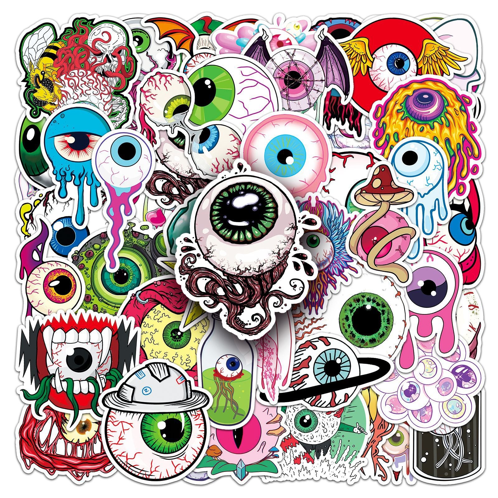 S-319- Eyeball Stickers -50Pcs each pack