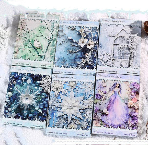 P-12- Snowy Dreams Series Paper -30Pcs each pack