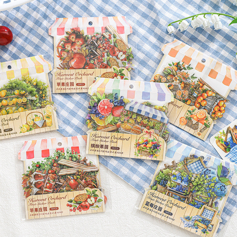 S-426- Harvest Orchard Series Sticker -30Pcs each pack