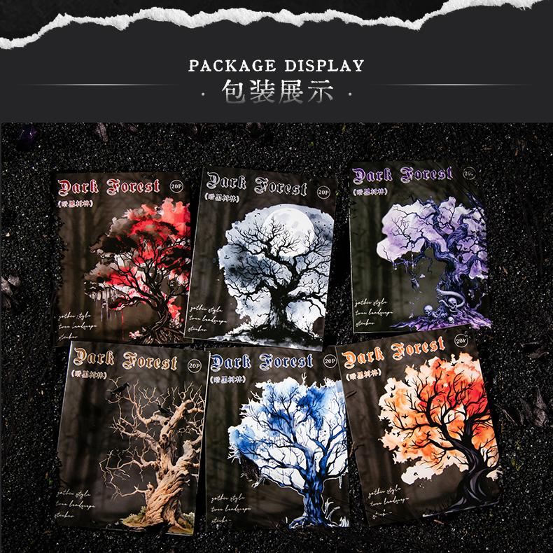 S-83- Dark Woods Series Sticker -20Pcs each pack