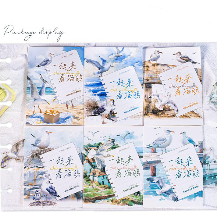 S-67- Let's look at the Seagull series Sticker -10Pcs each pack