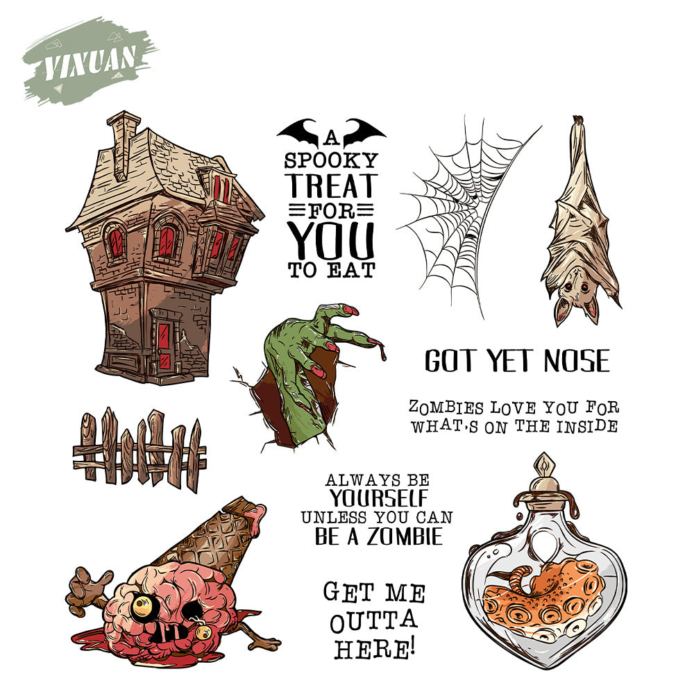 A-20- Halloween Silicone Stamp