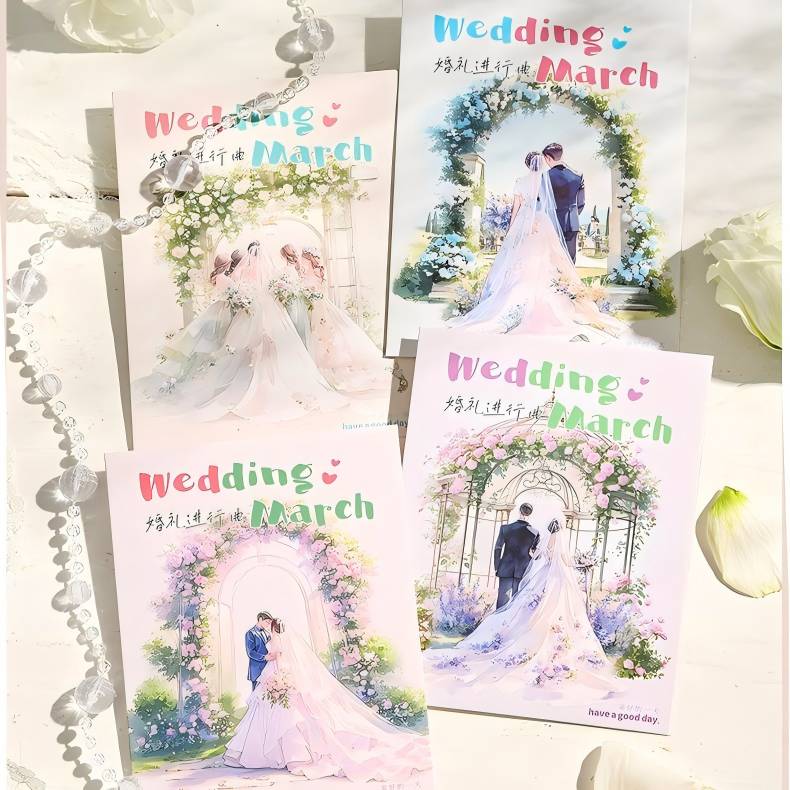 S-393- Wedding March Series Sticker -15Pcs each pack