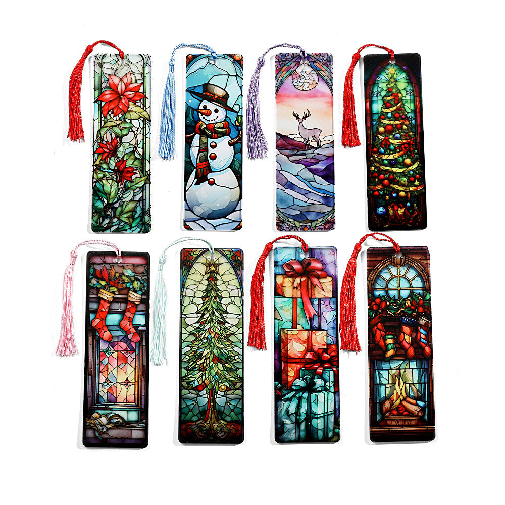 A-9- Cross-border Christmas themed bookmarks