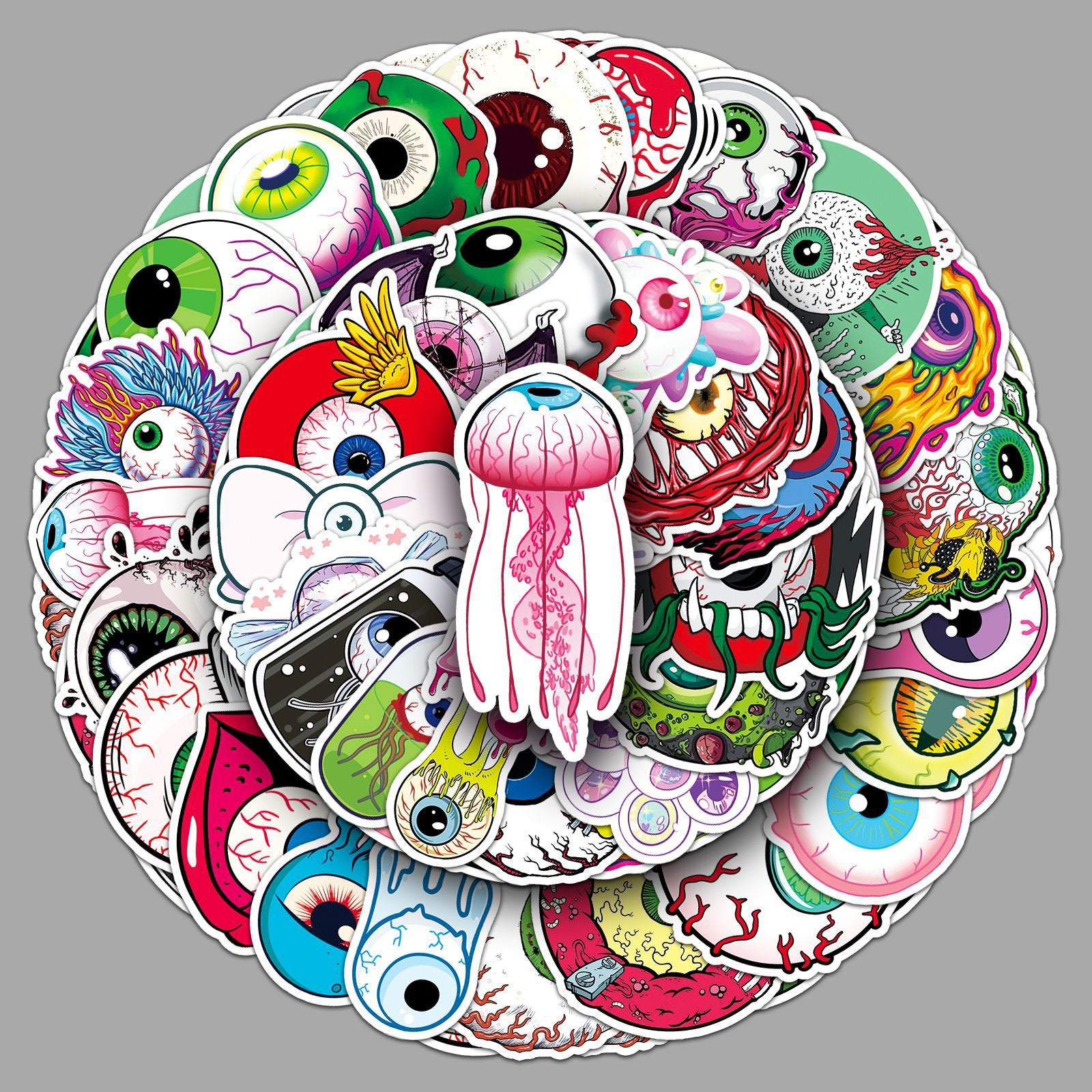 S-319- Eyeball Stickers -50Pcs each pack