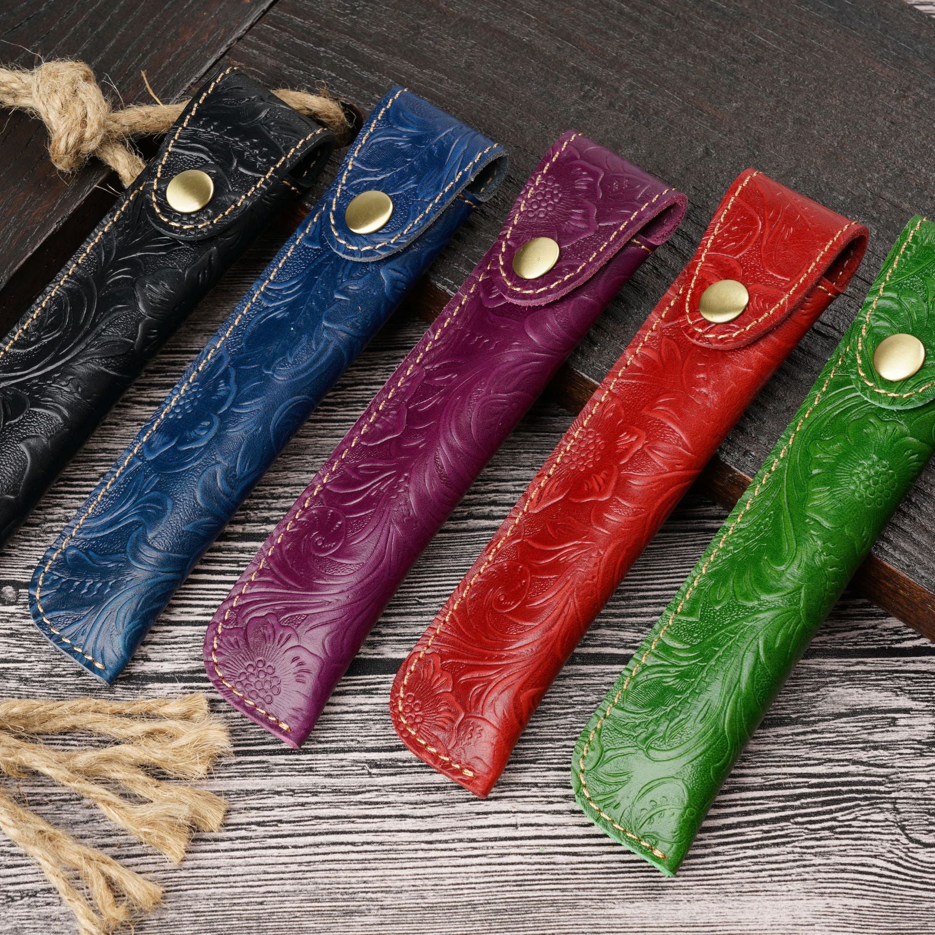 L-24-Original Genuine Leather Pen Case