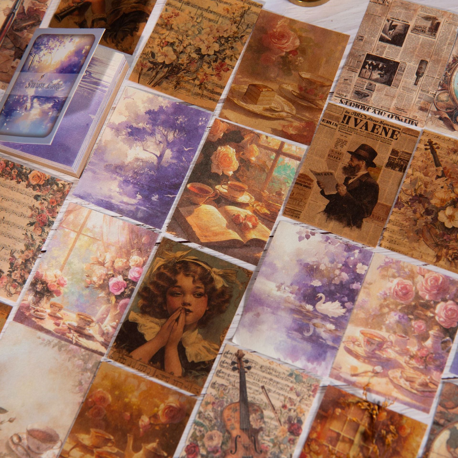 P-247- Antique Painting Collection Series paper -80Pcs each pack