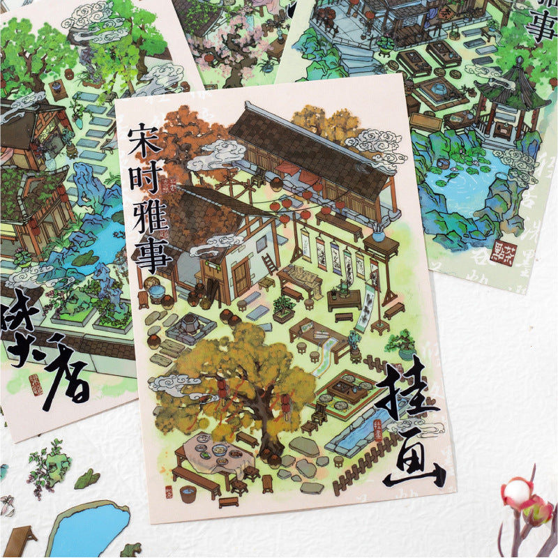 S-9- Song Shi Ya Shi Series Sticker -4Pcs each pack