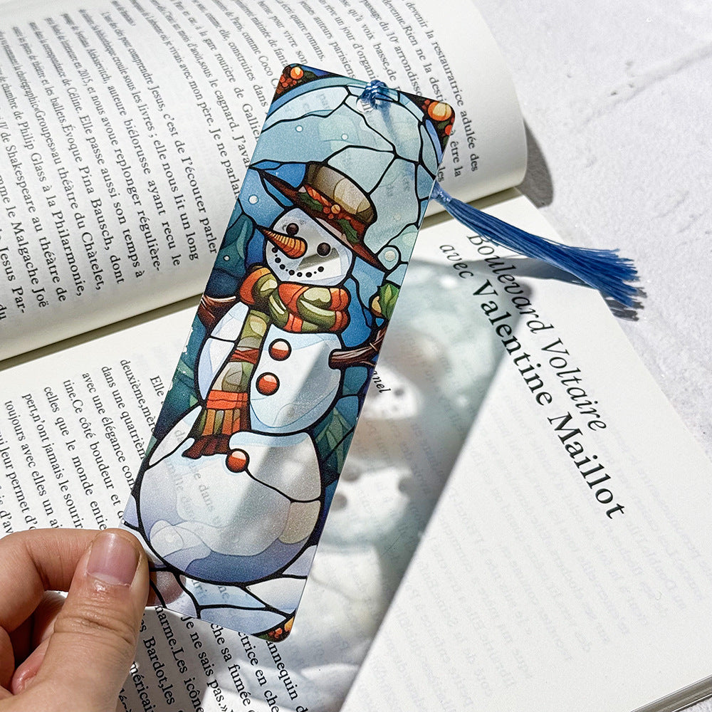 A-9- Cross-border Christmas themed bookmarks