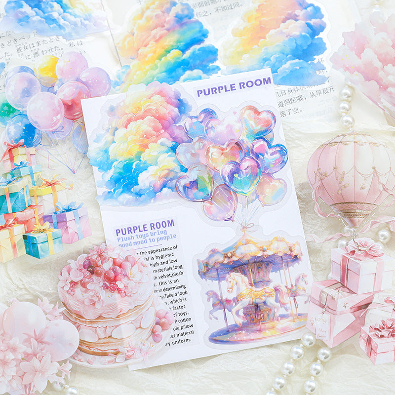 S-108- Floating Dreams and Clouds Series Sticker -15Pcs each pack