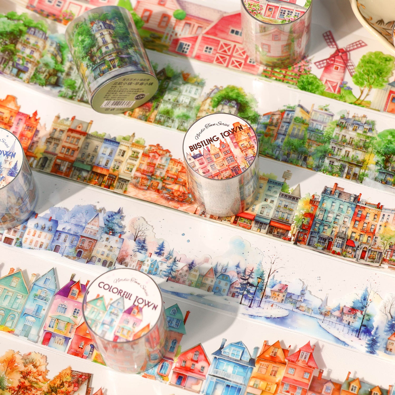 T-93- Nordic Town Series PET tape -4.5CM*2m