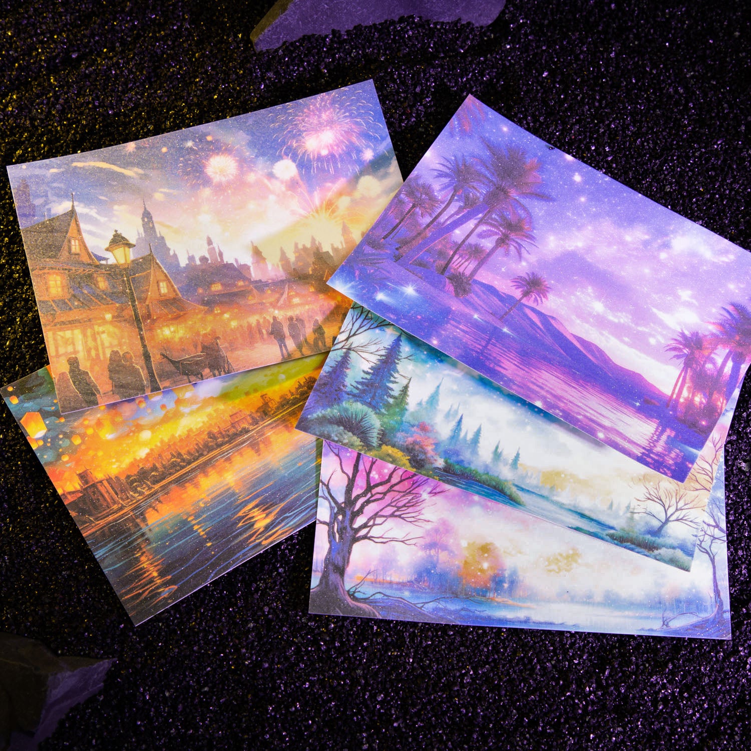 S-395- Under the Stars Series Sticker -3Pcs each pack