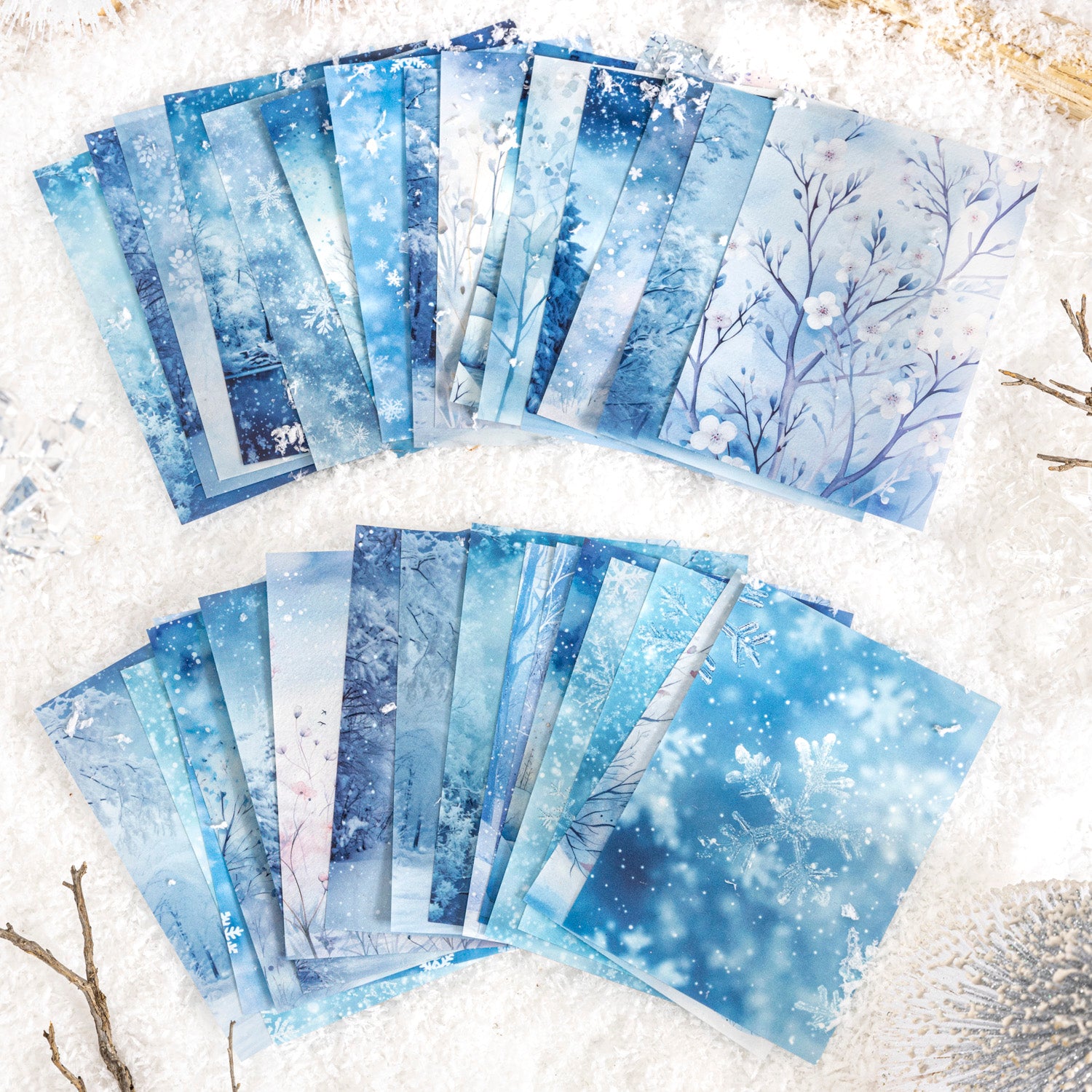 S-380- A Winter's Snow Series Stickers -20Pcs each pack