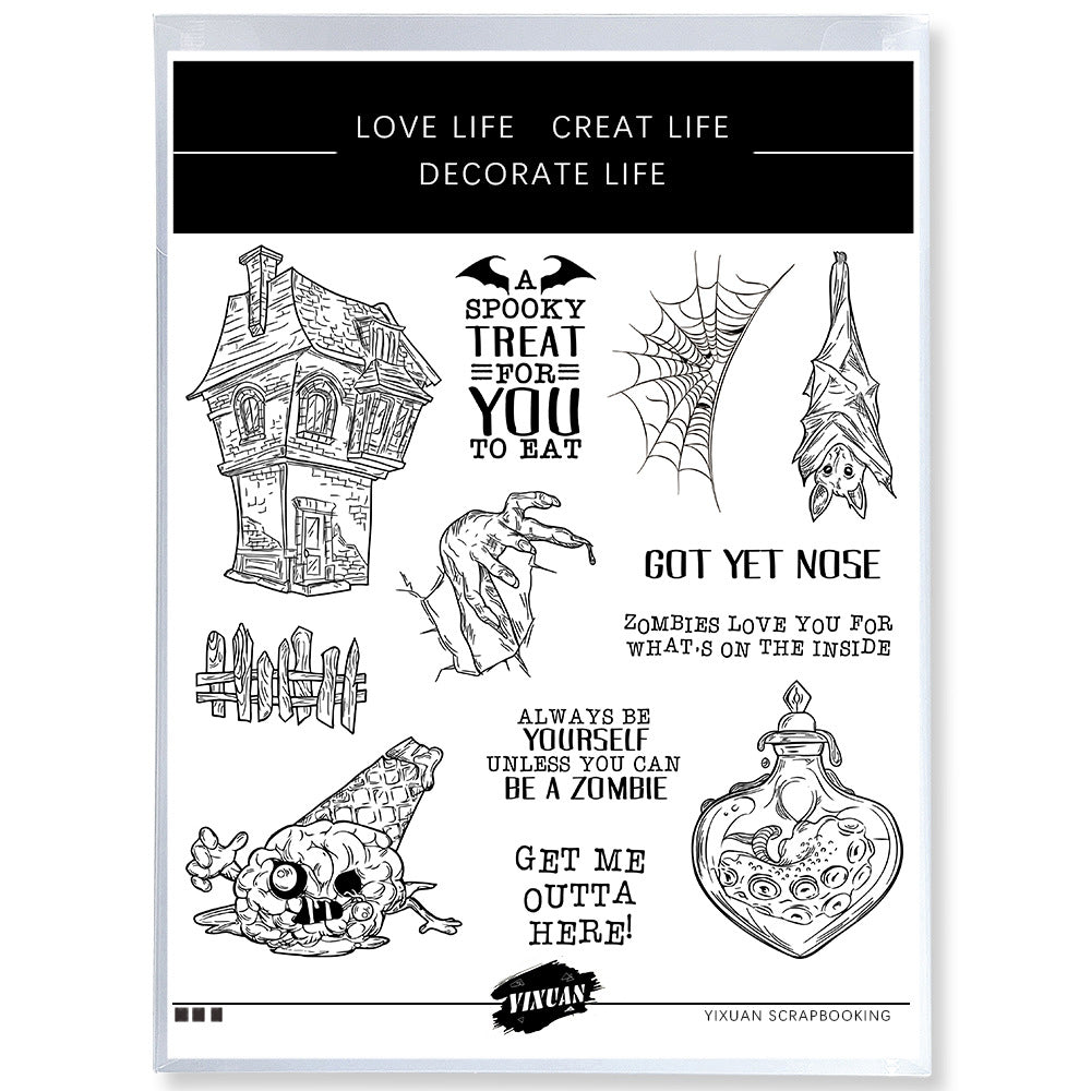 A-20- Halloween Silicone Stamp