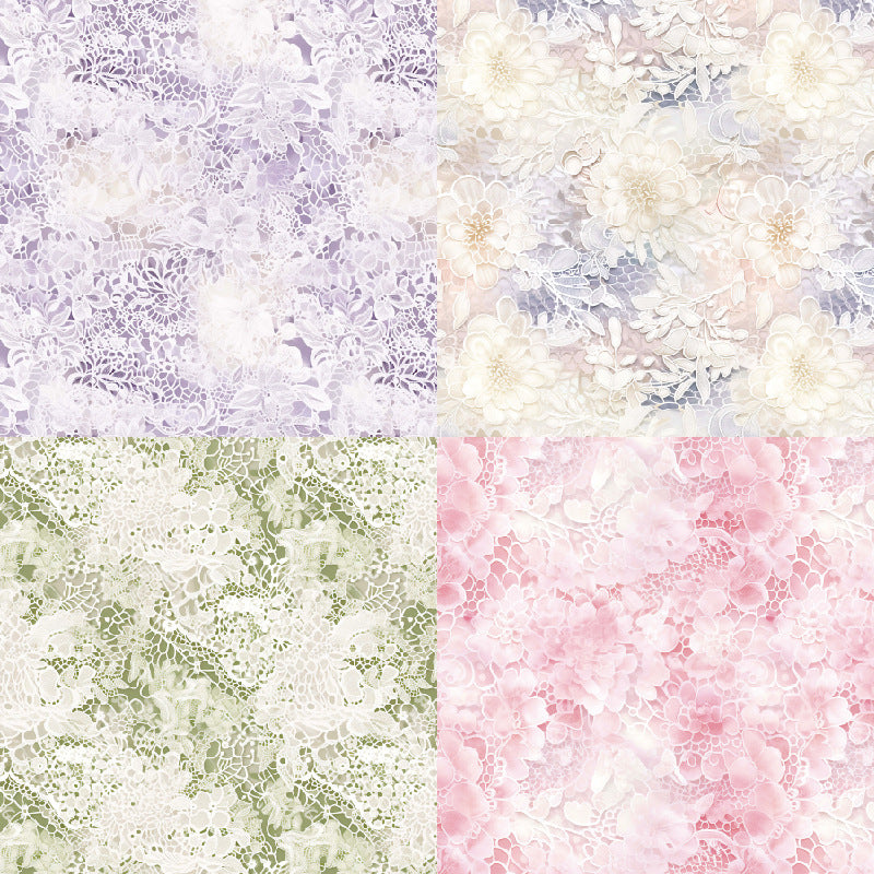 P-256- Gentle lace background paper R2431A -24Pcs each pack