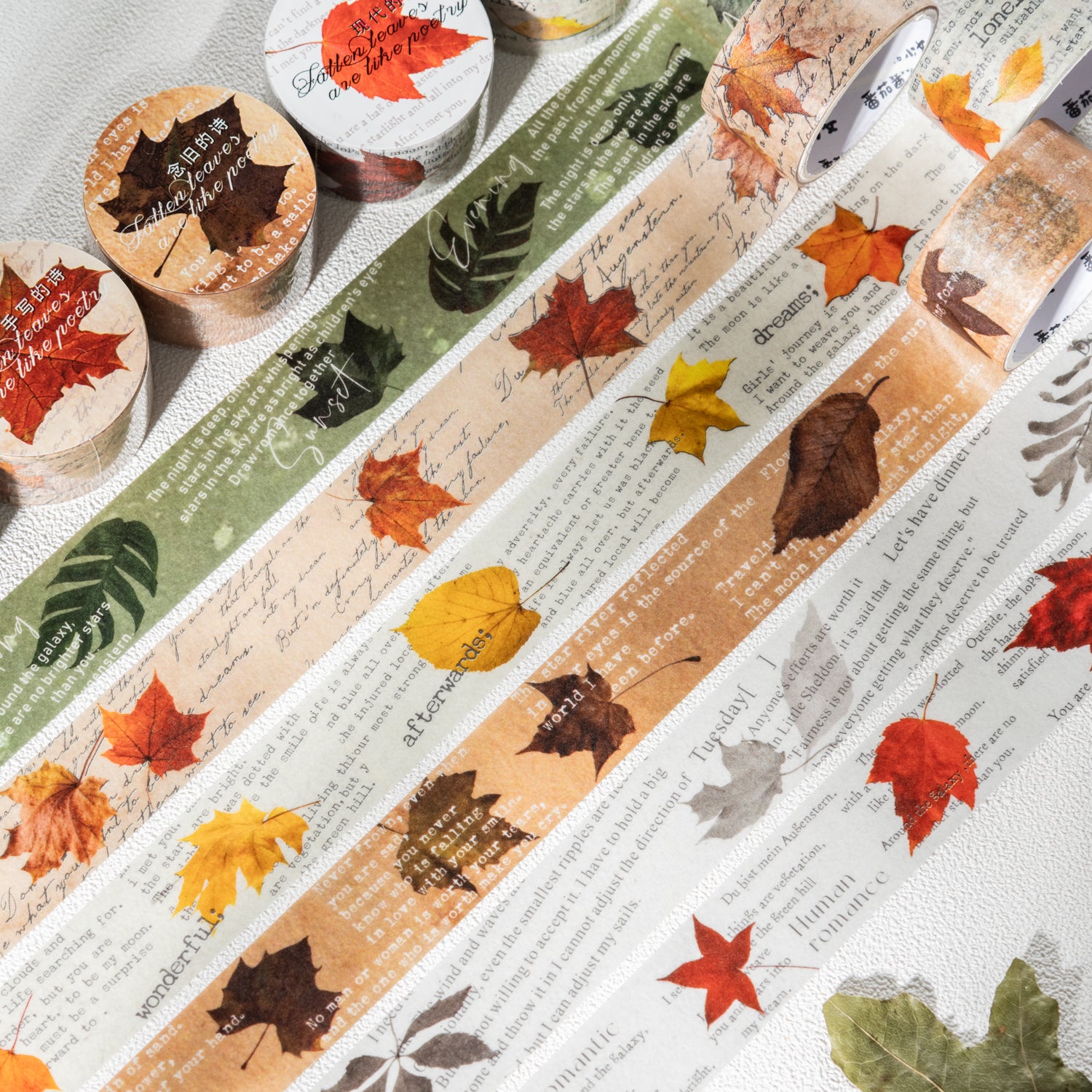 T-15- A leaf Psalm Series Washi tape -2CM*2M