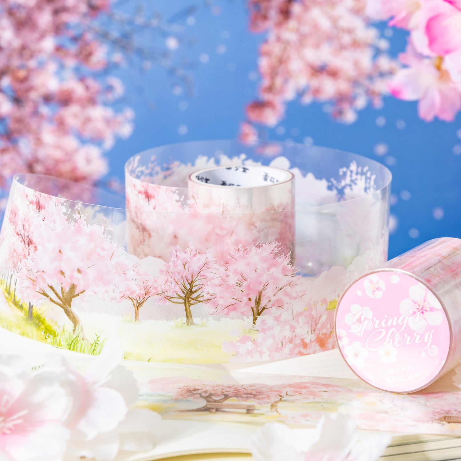 T-80- the cherry blossom season Series PET tape -5cm*2m