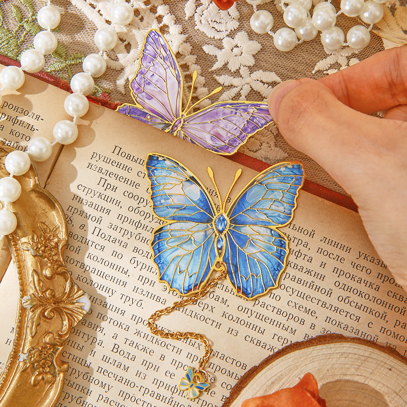 A-4- Flower Butterfly Bookmark