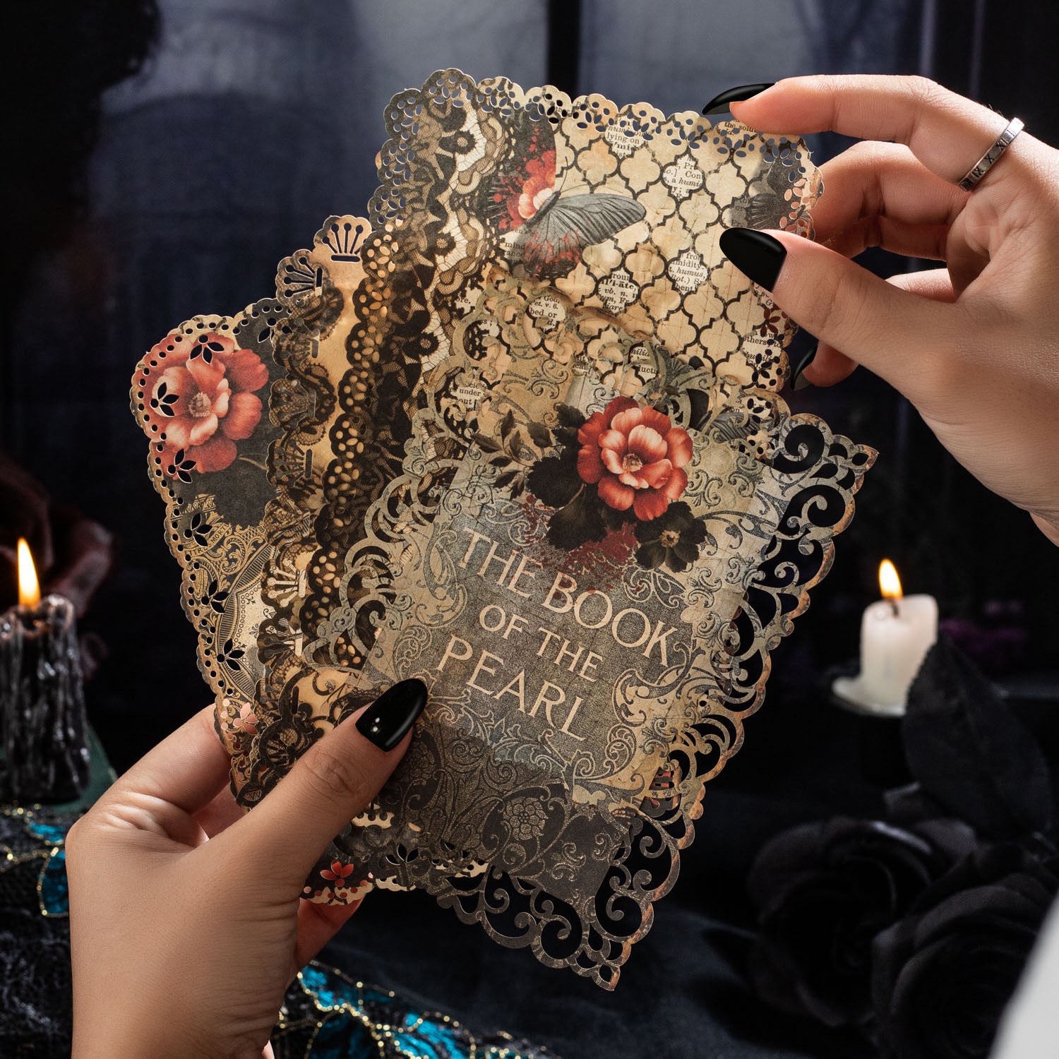 P-155- Gothic Romance Series Paper -10Pcs each pack