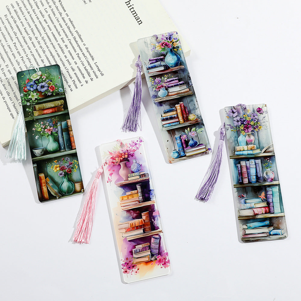 A-8- ins style botanical vase series bookmark