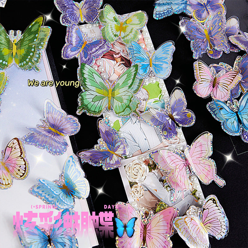 S-28- Fantasy Butterfly Series Sticker-7Pcs each pack