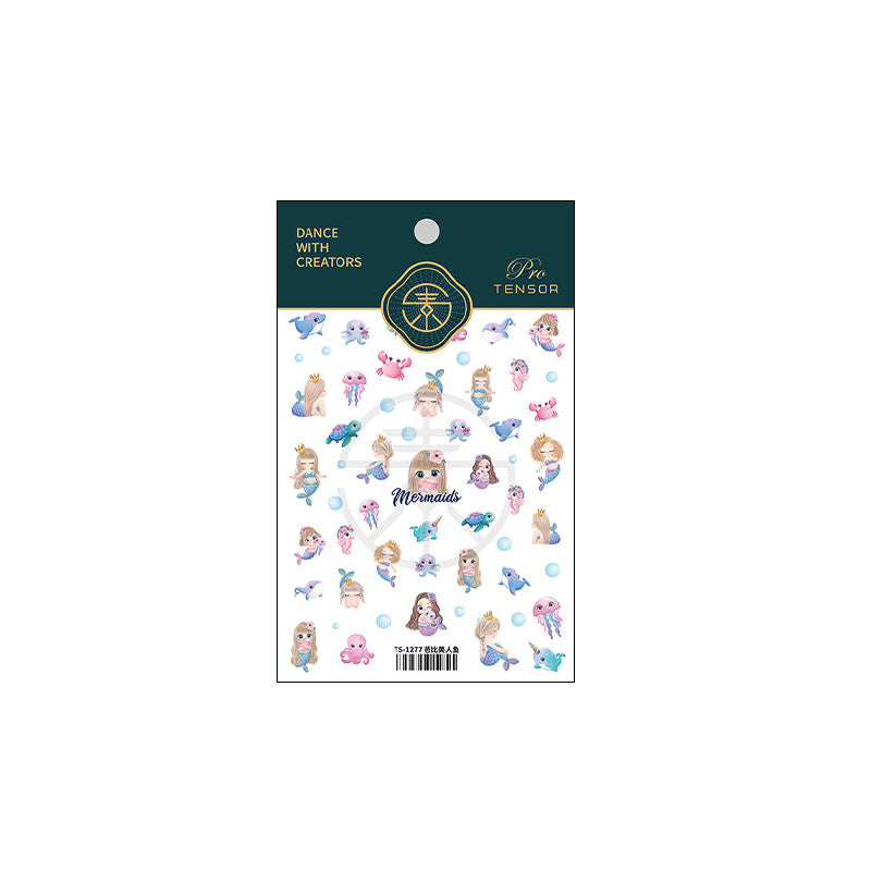 M-15- Barbie Mermaid Flat Mini sticker 1 Pcs