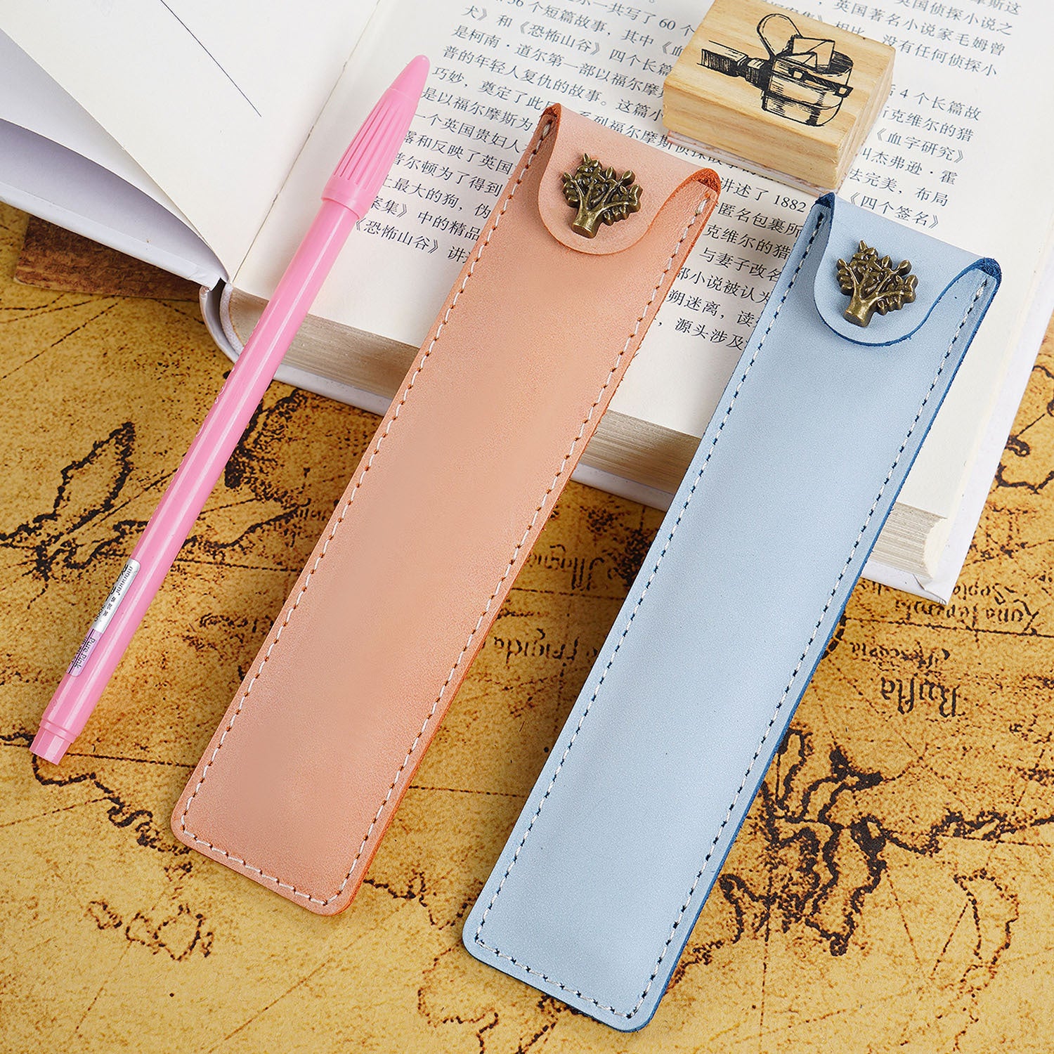 L-12-Vintage Pencil Pouch