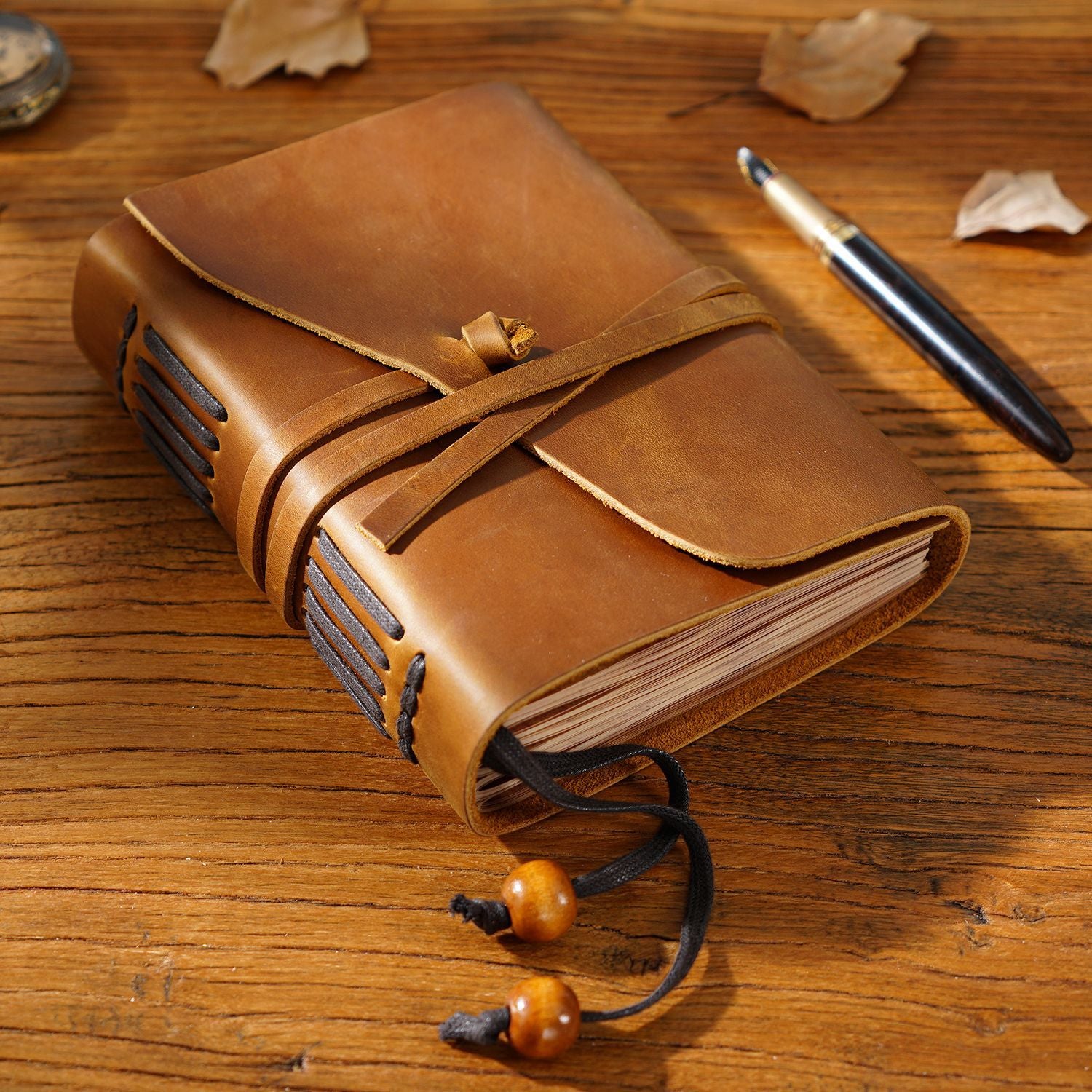 J-4- Vintage leather journal