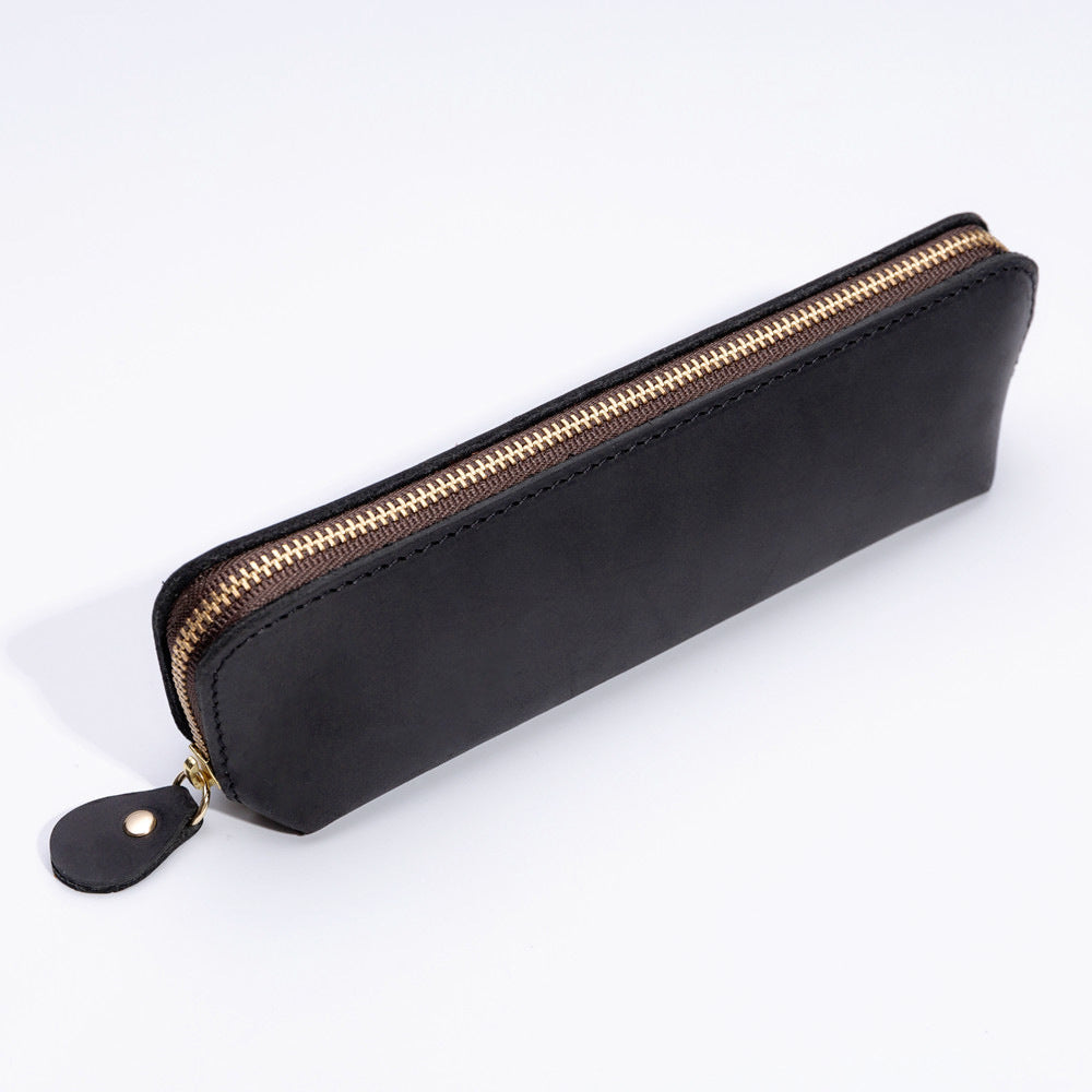 L-20- Leather Zipper Pen Pouch